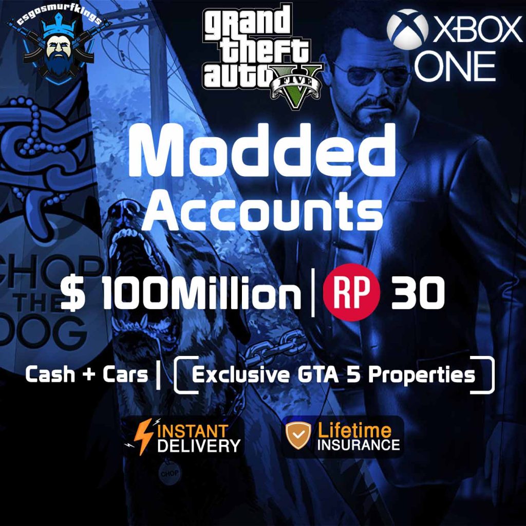 GTA 5 Modded Accounts for Xbox One, GTA V Money Boost