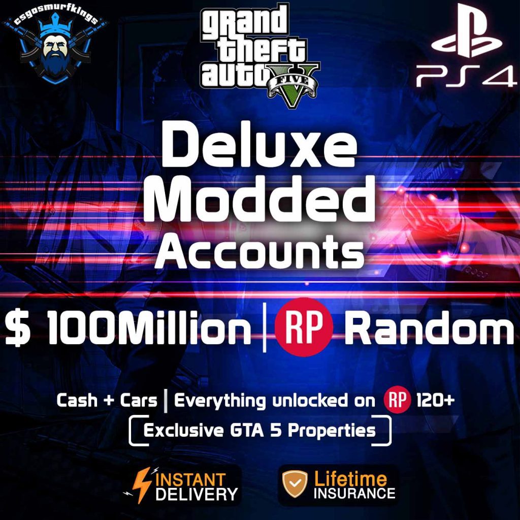 Buy GTA 5 Modded Accounts for Sale PS4/Xbox/PC Only at CSK