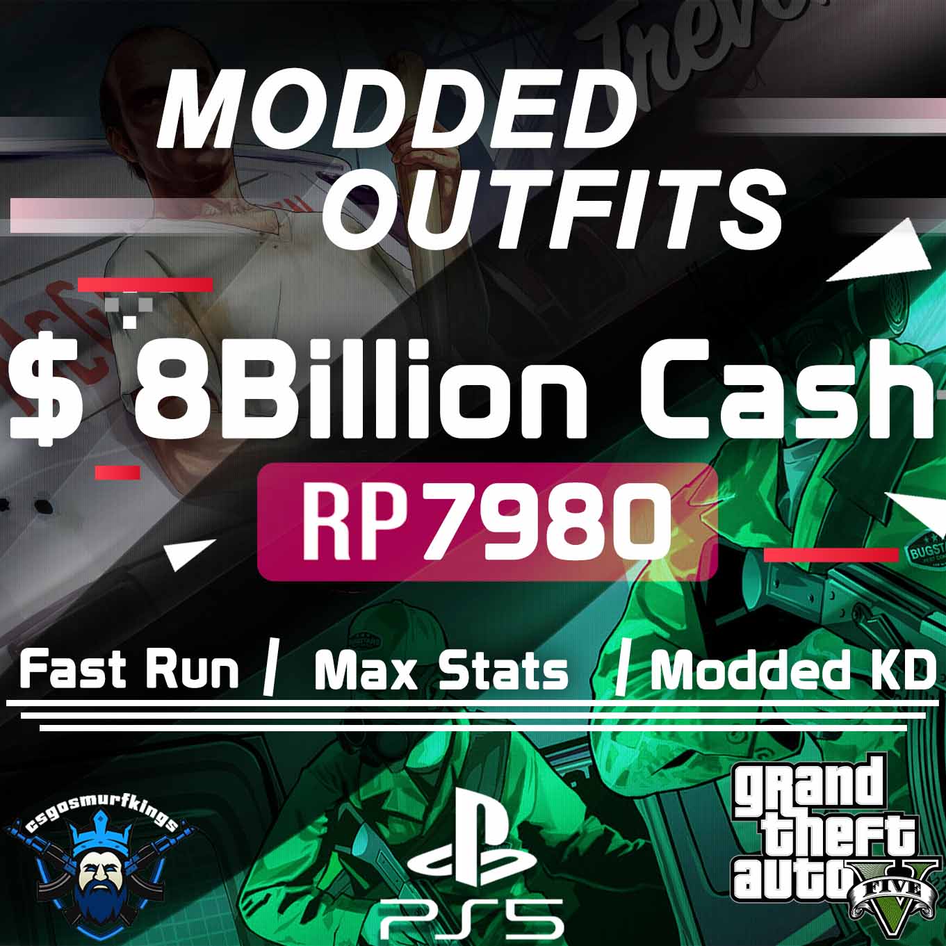 MessyModdingStore, GTA 5 Modded Account PS5