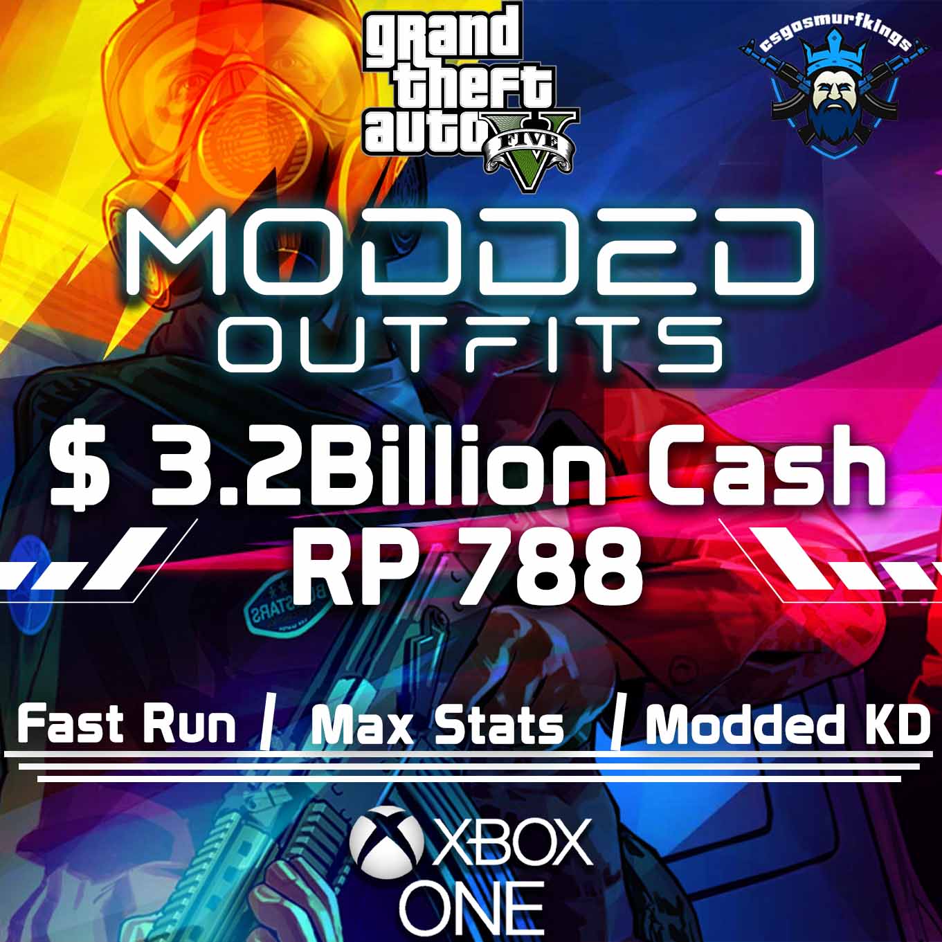 ♨️【XBOX ONE GTA V Modded Account】 with 1 Billion [Cash + Cars], Rp Rank  120 +, Exclusive Gta 5 Online Properties