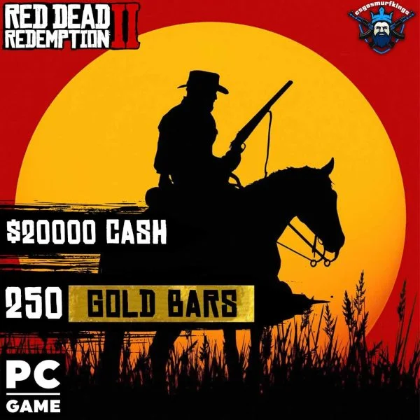 Buy RDR 2 Account, 500 GOLD BARS, 50000$ CASH