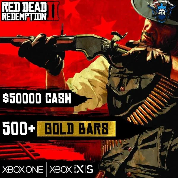 Buy RDR 2 Account, 500 GOLD BARS, 50000$ CASH